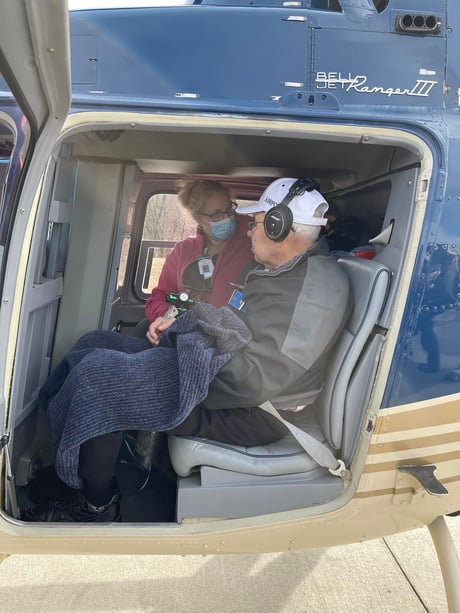 image of seniors in a helicopter